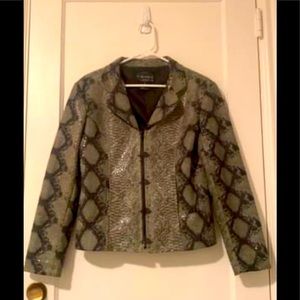 Snake print green jacket Selene sport